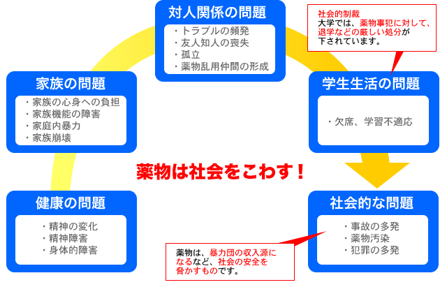 薬物は社会をこわす